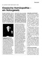 Klassische Homöopathie - Ein Naturgesetz, Joachim-F. Grätz