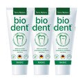 3er-Sparset: BIODENT basicS fluoridfrei - Zahncreme - 3 x 75 ml