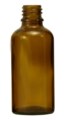 Brown glass bottles, 50 ml, without fastening and dropper