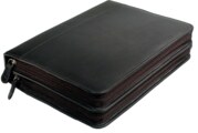 120 - Remedy case in high-quality cowhide - black