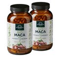 Set: Organic Red Maca - 3000 mg per daily dose - plus Vitamin C from Organic Acerola - 2 x 180 capsules - from Unimedica