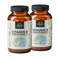 Set: Vitamin B Complex - bioactive  with 4 co-factors - high-dose - 2 x 180 capsules - by Unimedica