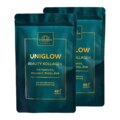 Set: Uniglow Beauty Collagen - complex with collagen from grass-fed cattle + vitamin C, biotin and zinc - 2 x 500 g powder  by Unimedica