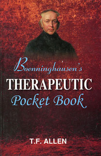 Boenninghausen's Therapeutic Pocket Book/Timothy Field Allen