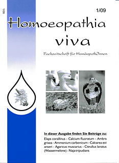 Homoeopathia viva 09-1 Diverse Kasuistiken und Arzneien/Zeitschrift