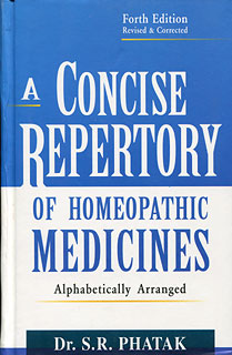A Concise Repertory of Homoeopathic Medicines - Imperfect copy/S.R. Phatak