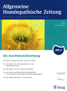 AHZ 2011/2 - Die Arzt-Patient-Beziehung/AHZ