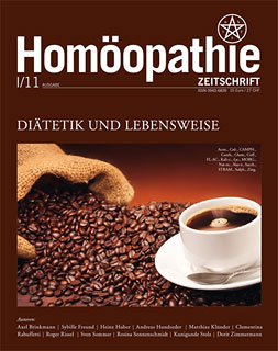 2011-I Homöopathie Zeitschrift - "Diätetik und Lebensweise"/Zeitschrift