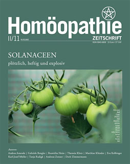 2011-II Homöopathie Zeitschrift - Solanaceen plötzlich, heftig und explosiv/Zeitschrift