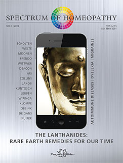 Spectrum of Homeopathy 2012-3, The Lanthanides/Narayana Verlag