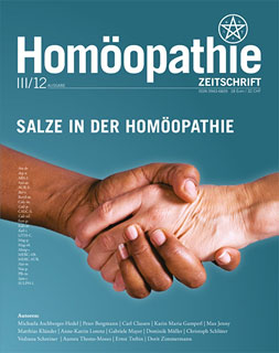 2012-III Homöopathie Zeitschrift - Salze in der Homöopathie/Zeitschrift