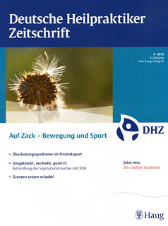 Deutsche Heilpraktiker Zeitschrift 2013/5 - Auf Zack  Bewegung und Sport/DHZ
