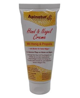 Hand- und Nagelcreme mit Honig und Propolis - Apinatur - 100 ml