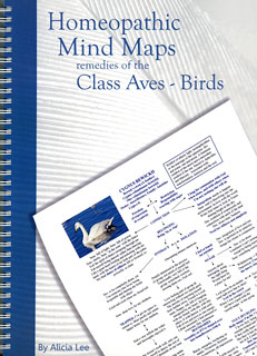 Homeopathic Mind Maps - Remedies of the Class Aves - Birds/Alicia Lee