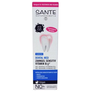 Zahngel Sensitiv Vitamin B12 Dental Med - ohne Natriumfluorid - 75 ml