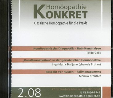 Homöopathie Konkret 2008/2 - CD/Homöopathie Forum e.V.