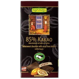 Chocolat noir amer 85 % de cacao, 80 g/