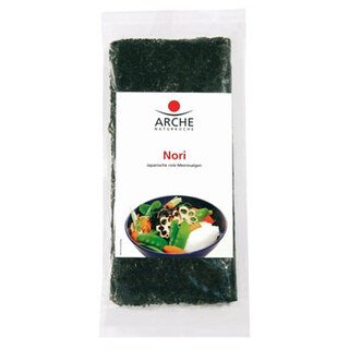 Nori-Algen ungeröstet - Arche Naturküche - 10 Blätter (25 g)/