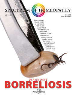 Narayana Verlag: Spectrum of Homeopathy 2015-3, Diagnosis Borreliosis