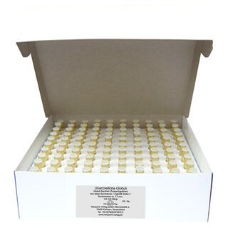 100 tubes de verre blanc avec 1,3 g de granules neutres Ø 2,2 mm, Narayana Verlag
