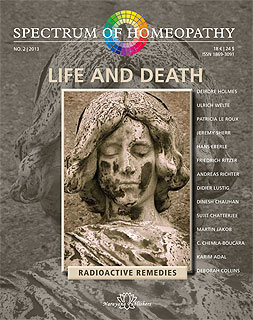 Spectrum of Homeopathy 2013-2, Life and Death - Imperfect copy/Narayana Verlag