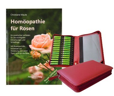 Homöopathie für Rosen (Buch) und 40er Rosen-Set (Mittel)/Christiane Maute®