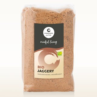 Jaggery indischer Vollrohrzucker Bio - Cosmoveda - 400 g