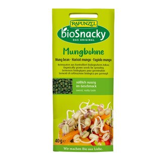 Haricots Mungo  Graines à germer Bio  BioSnacky "Rapunzel"  40 g
