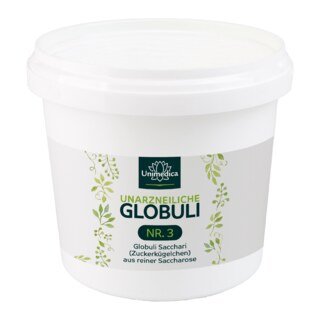 Unarzneiliche Globuli Nr.3 - Globuli Sacchari (Zuckerkügelchen) aus reiner Saccharose - 5 kg - von Unimedica/Narayana Verlag