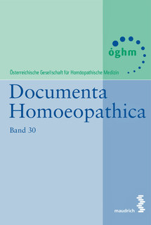 Band 30 - Documenta Homoeopathica/
