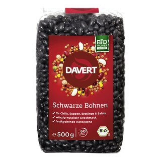 Schwarze Bohnen Bio - Davert - 500 g/