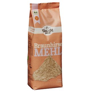 Farine complète de millet brun, sans gluten, Bauckhof - 425 g