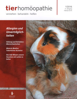 Tierhomöopathie Heft 1/16 - Allergien und Unverträglichkeiten/Zeitschrift