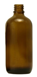 Brown glass bottles, 100 ml without fastening and dropper/