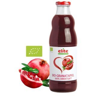 Granatapfel Direkt-Saft Bio von Elite Naturel - 9 x 700 ml/