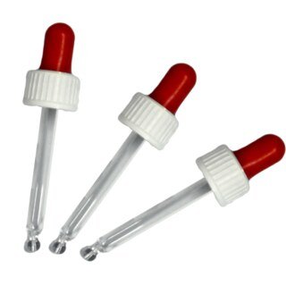 20 ml - Pipette, roter Sauger, weißer Verschluss, 10 Stück/