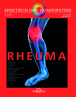 Spektrum der Homöopathie 2017-2, Rheuma - E-Book/Narayana Verlag