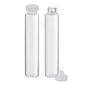 Rolled-edge glass vials 2g clear/