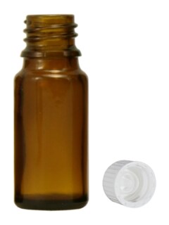 Brown glass bottles, 20 ml with closure and dropper U1