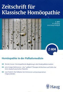 Zeitschrift für Klassische Homöopathie 2017/3/ZKH