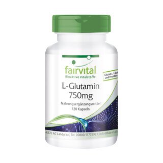L-Glutamin 750 mg - 120 Kapseln/