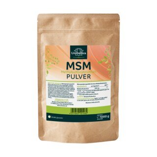 : MSM Pulver - 1000 mg pro Tagesdosis (½ Messlöffel) - Reinheitsgrad 99 % - 1000 g - von Unimedica