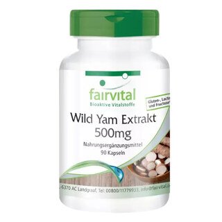 Wild Yam Extrakt 500 mg - Fairvital - 90 Kapseln/