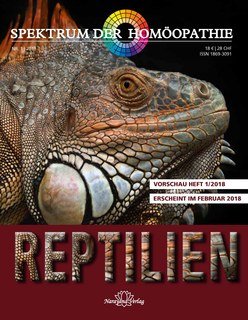 Spektrum der Homöopathie 2018-,1 Reptilien - E-Book/Narayana Verlag