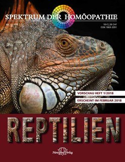 Spektrum der Homöopathie 2018-,1 Reptilien - E-Book, Narayana Verlag