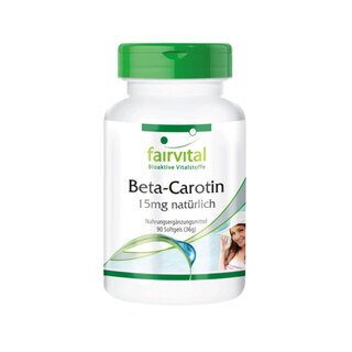 Beta Carotin 15 mg natürlich - 90 Softgels/ Beta Carotin 15 mg natürlich - 90 Softgels/