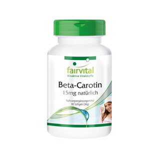 Bêta-carotène 15 mg  naturelle - 90 gélules Softgels/