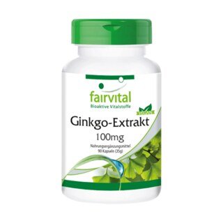 Ginkgo Extrakt 100 mg - 90 Kapseln/