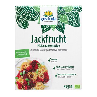 Jackfrucht - Fleischalternative - Bio - Geschnetzelt und ungewürzt - 200 g - Sonderpreis wegen kurzer Haltbarkeit