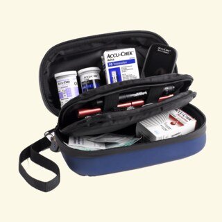 Diabetikertasche Kompakt, blau
